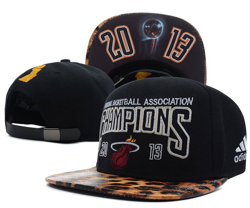 Miami Heat 2013 NBA Finals Champions Snapback Hat #03